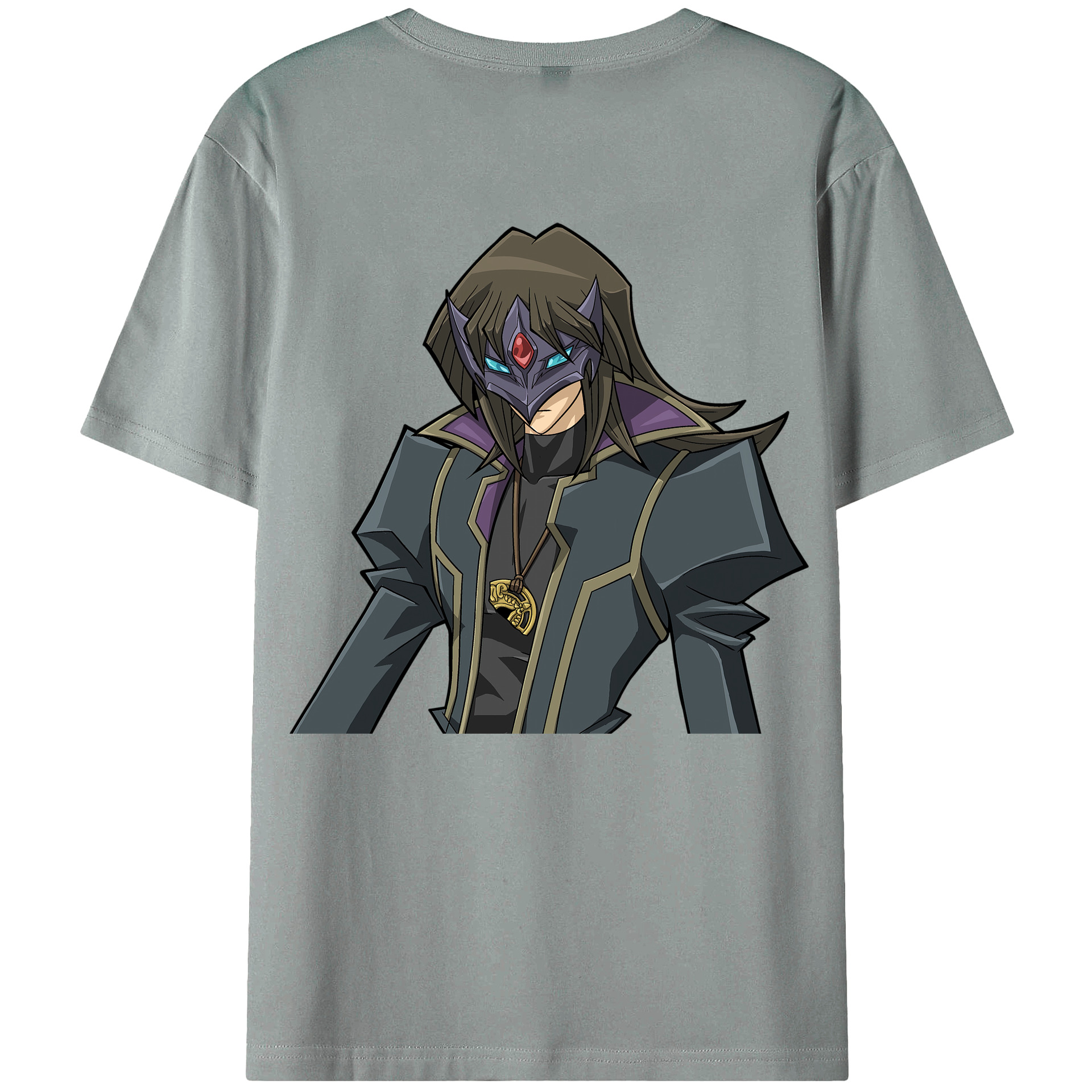 （画像用） 遊☆戯☆王 Yu-Gi-Oh! 綿100％ メンズ半袖Tシャツ（バックプリント） 通気性